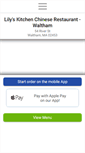 Mobile Screenshot of lilyskitchenchinese.com