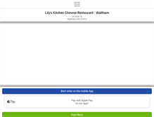 Tablet Screenshot of lilyskitchenchinese.com